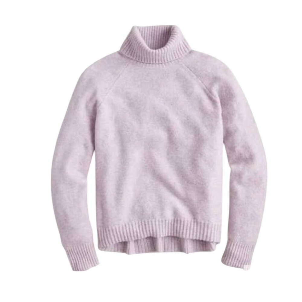 J Crew Turtleneck Sweater in Supersoft‎ Yarn Lilac Sz XS NWT Wool Alpaca